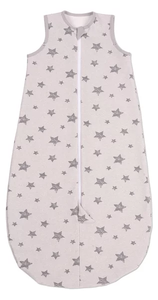 Sac de dormit copii ajustabil din material flausat 0-18 luni Kidizi Galaxy Grey, 1 tog