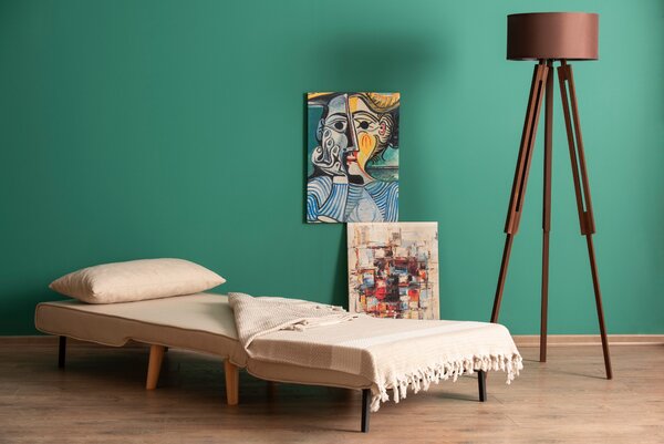 Atelier Del Sofa, Fotoliu extensibil Emel crem 80/79 cm