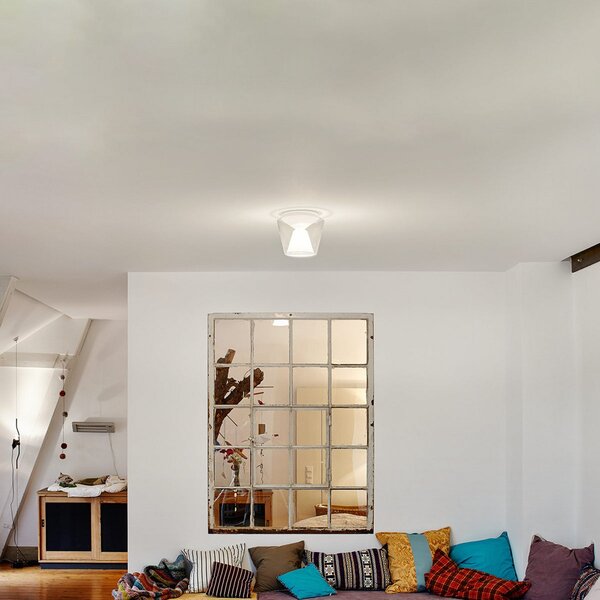 Serien Lighting serien.lighting Annex M - plafonieră LED, opal, reglabil, Transparent, Camera de zi / sufragerie, Sticlă, Design