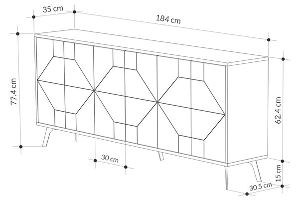 Dulap stejaren 1 (Antracit). 1073467