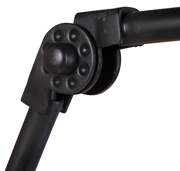 Lampă de perete industrială neagră reglabilă - Wye