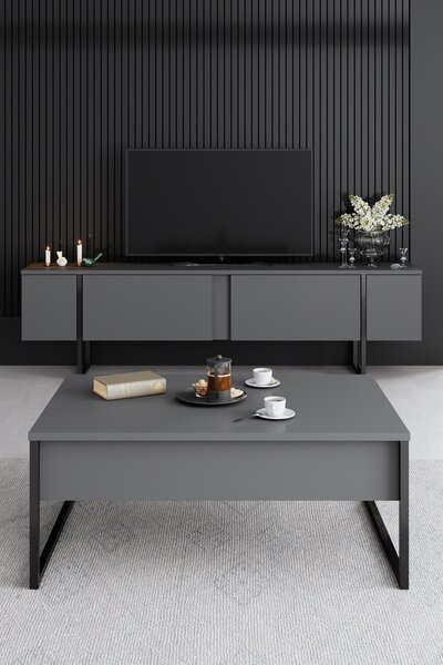 Set mobilier living Luna 1 (antracit). 1073573