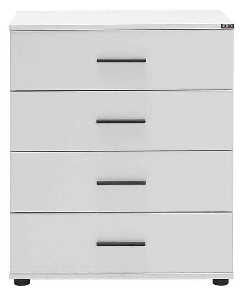 Comoda Adore White, 4 sertare, 65x78x41 cm