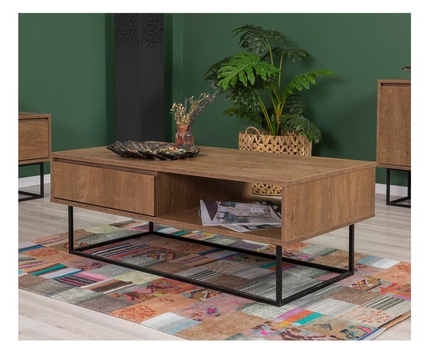 Set mobilier living Laxi 24 (nuc + negru). 1089011