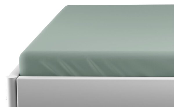 Cearsaf de pat jersey pentru patut copii mentol, 70x140 cm