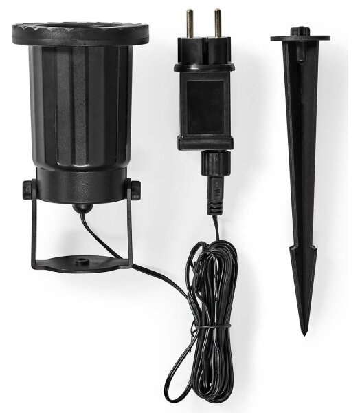 Proiector LED de fulgi de zăpadă de Crăciun pentru exterior Nedis CLPR1 5W/230V IP44