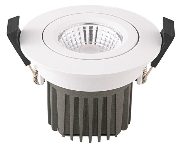 Sigor Spot de tavan cu LED Diled, Ø 8,5 cm, 10 W, Dim-To-Warm, alb, reglabil, Alb, Camera de zi / sufragerie, Aluminiu, Modern, Corpuri de iluminat încastrate rotunde