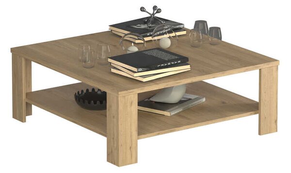 Masuta Cafea Adore New Jersey cu Raft, 90x42x90 cm