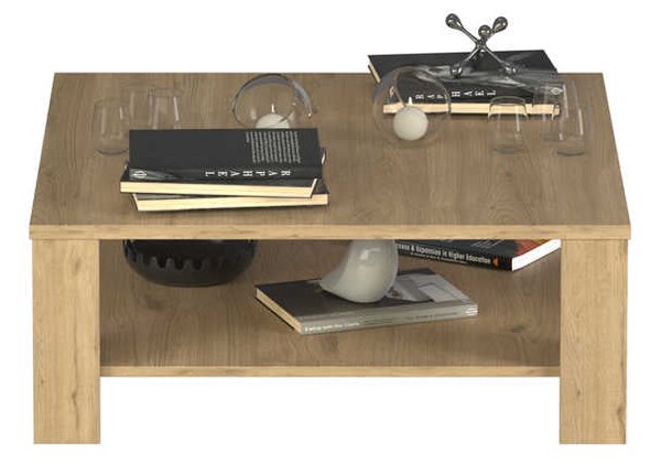 Masuta Cafea Adore New Jersey cu Raft, 90x42x90 cm