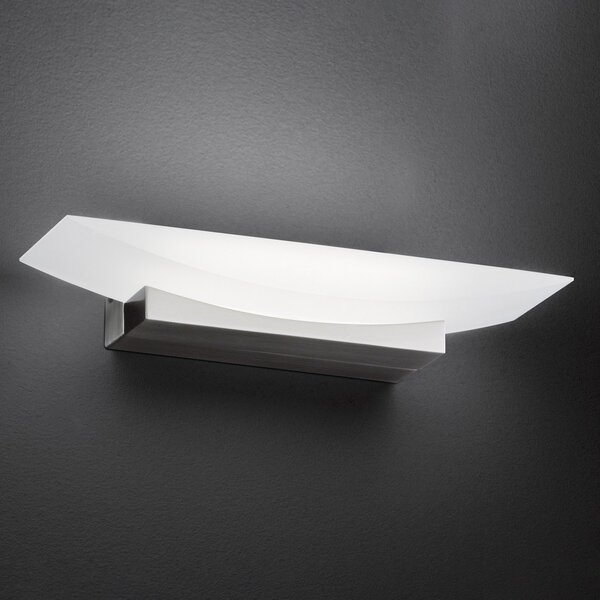 FISCHER & HONSEL Aplică perete LED Bowl TW CCT lățime 30cm, nichel, reglabil, Metalic, Camera de zi / sufragerie, Metal, Modern