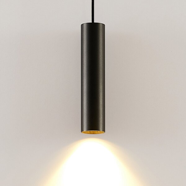 Arcchio Lampa suspendată Ejona, înălțime 27 cm, negru, aluminiu, reglabil, Negru, Hol, Metal, Modern