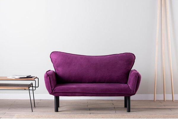 Canapea extensibilă 2-locuri Chatty (violet). 1101557