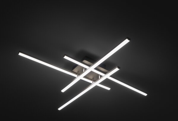 Brilagi - Plafonieră LED STRIPES, 37W, 230V, argintie
