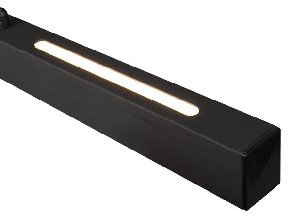 Reality Leuchten Lampă suspendată LED Paros cu Switchdimmer negru, reglabil, Negru, Camera de zi / sufragerie, Metal, Modern