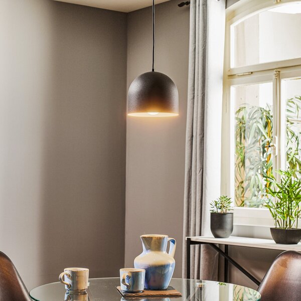 HELAM Lampă suspendată Madison cu 1 bec negru, reglabil, Negru, Camera de zi / sufragerie, Metal, Modern