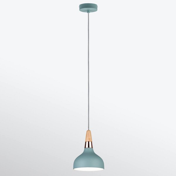 Paulmann Juna lampă suspendată, 1 bec, Ø 16 cm, reglabil, Verde, Camera de zi / sufragerie, Metal, Modern