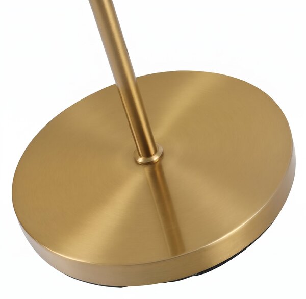 HOMCOM Lampă de Podea cu 2 Lumini și Abajururi Sferice, Lampă de Podea cu Comutator de Picior, Soclu E27, 39x28x165 cm, Aur | Aosom Romania