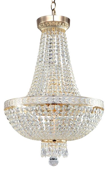 Maytoni Candelabru Bella somptuos, reglabil, Auriu / Alamă, Camera de zi / sufragerie, Cristal
