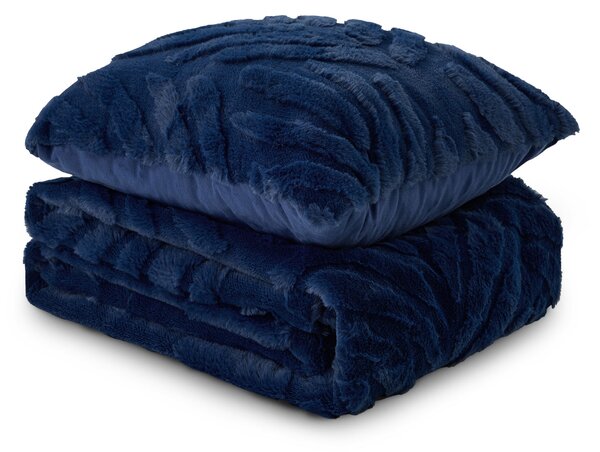 Setul Dormeo Warm Hug Lux Albastru regal