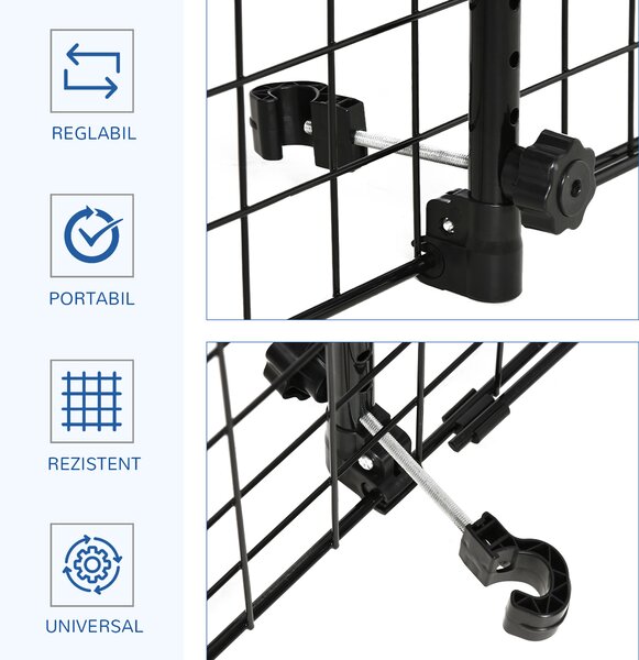 PawHut grilaj separator protectie pentru caini, (91-152)x30cm | Aosom Romania