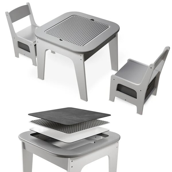 Juskys Set de lemn pentru copii Milou - gri