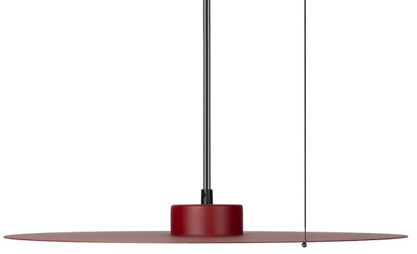 Lustră suspendată pe cablu PIATTO 1xGX53/15W/230V, diametru 45 cm, bordeaux