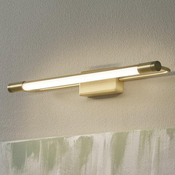 Fabas Luce Aplică de perete LED Rapallo, alamă, IP44, 40 cm, Auriu / Alamă, Hol, Metal, Modern