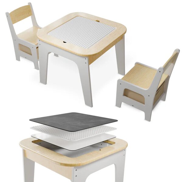 Juskys Set de lemn pentru copii Milou - natural