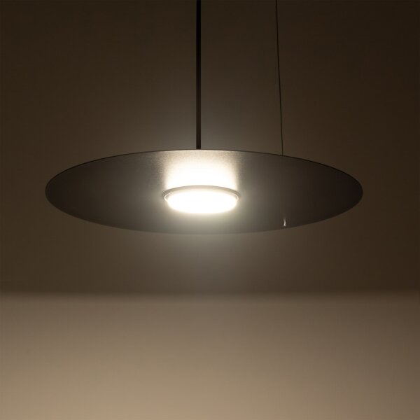 Lustră suspendată pe cablu PIATTO 1xGX53/15W/230V, diametru 35 cm, neagră