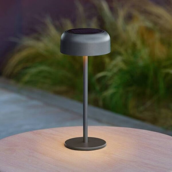 Hesperide - Lampă de masă solară LED BOLTY LED/3,7V 2600 mAh IP65 antracit