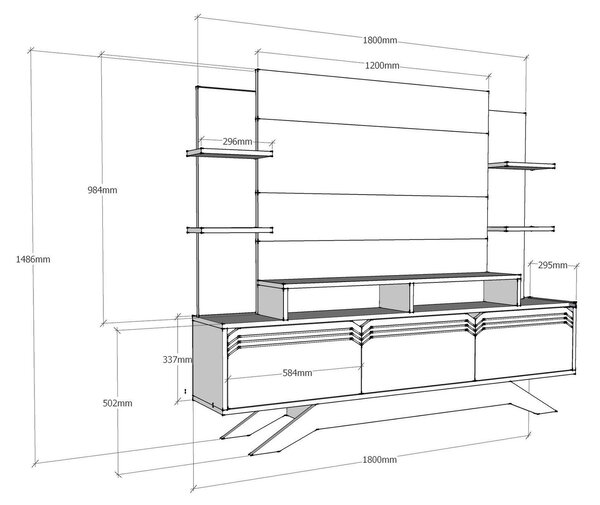 Mobilier living Dajama 1 (nuc + alb). 1102066