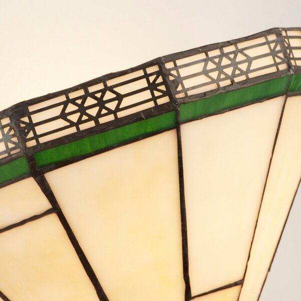 Searchlight Aplică de perete New York stil Tiffany, Bej, Camera de zi / sufragerie, Metal, Tiffany