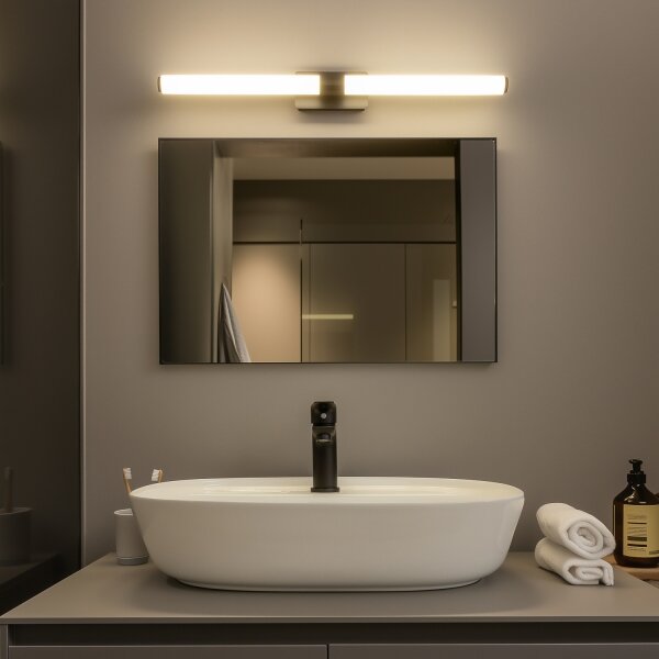 Brilagi - Iluminare LED pentru oglindă de baie DIANA LED/10W/230V IP44 negru