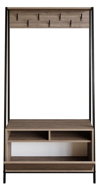 Mobilier hol Dudulo (nuc + negru). 1102073