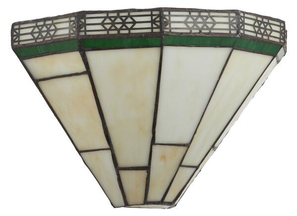 Searchlight Aplică de perete New York stil Tiffany, Bej, Camera de zi / sufragerie, Metal, Tiffany