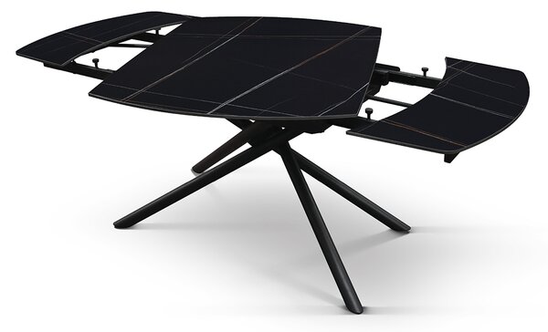 Masa ceramica extensibila Rotativa Noir 120 x 88 x h 76 cm