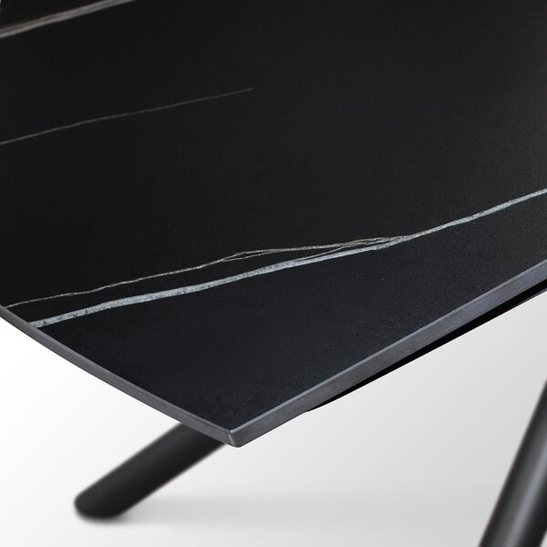 Masa ceramica extensibila Rotativa Noir 120 x 88 x h 76 cm