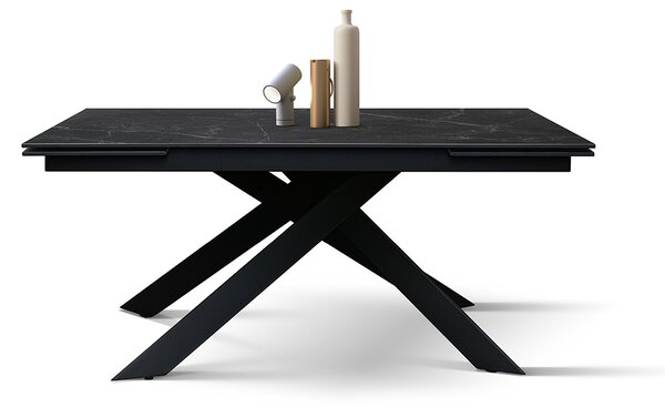 Masa ceramica extensibila Calacatta 160 cm/ 90 cm/ h76 cm