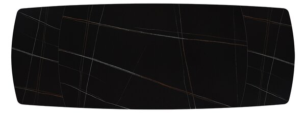 Masa ceramica extensibila Sahara Noir 140 x 90 x 75 cm
