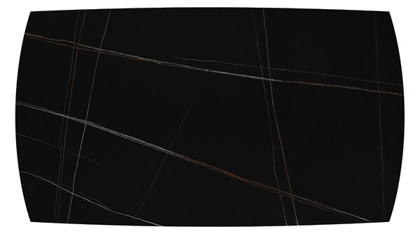 Masa ceramica extensibila Sahara Noir 140 x 90 x 75 cm