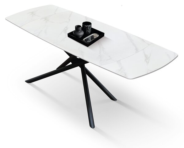 Masa ceramica extensibila Sahara Statuario 140 cm /90 cm /75 cm
