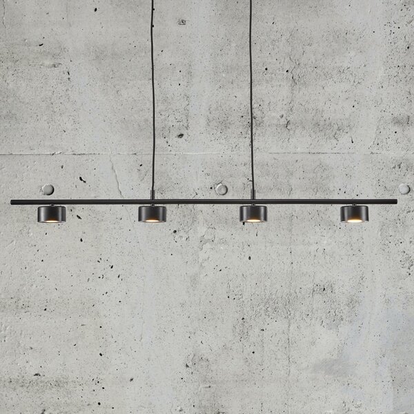 Lustră Pendul Nordlux, Clyde, reglabil, Negru, Bucătărie, Metal, Modern