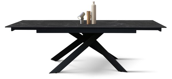 Masa ceramica extensibila Calacatta 160 cm/ 90 cm/ h76 cm