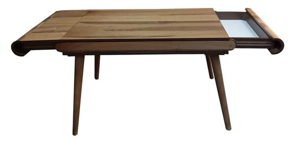 Masă Extensibilă Bucătărie Vegas Nuc, 133–160 × 80 × 77 cm