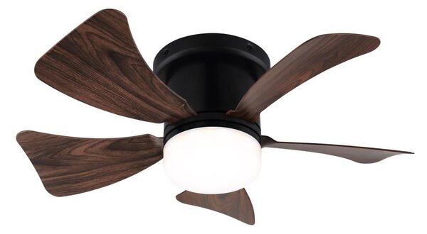 Ventilator LED dimabil de tavan ZEVENTI MUNDAKA LED/10W/230V maro + telecomandă
