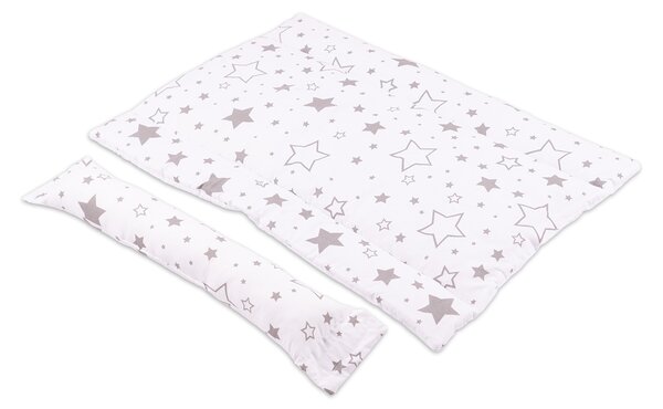 Salteluta impermeabila pentru masuta de infasat din bumbac Kidizi 70x50 cm Galaxy Grey
