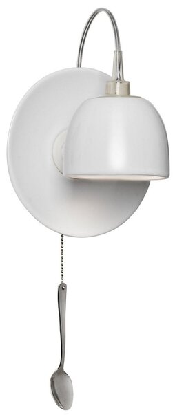 Lampă de perete Ingo Maurer, Light au Lait, Alb, Camera de zi, Ceramică, Design