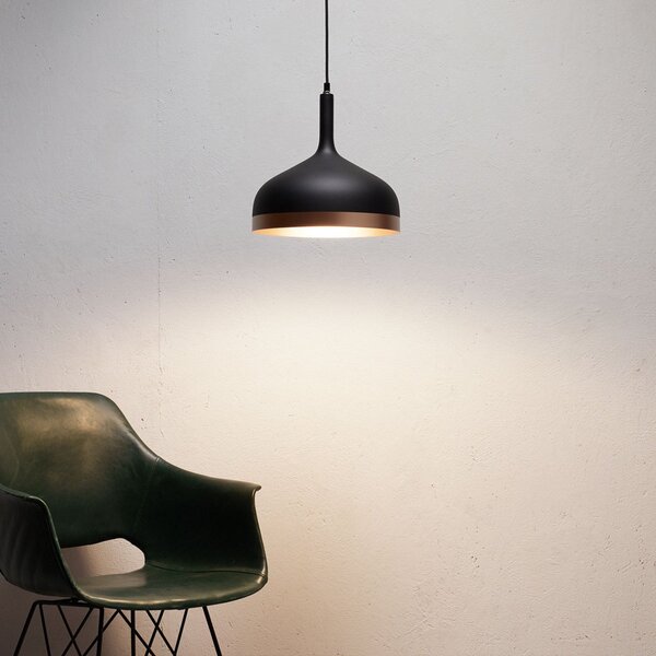 Paulmann Embla lampă suspendată pe negru, reglabil, Negru, Camera de zi / sufragerie, Metal, Modern