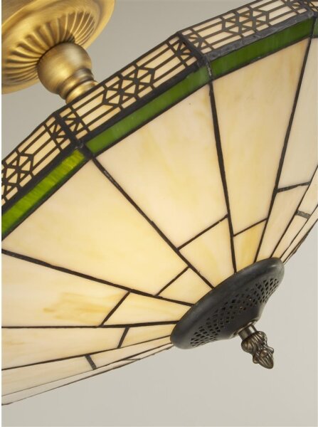 Searchlight 4417-17 - Lustr Tiffany NEW YORK 2xE14/40W/230V pr