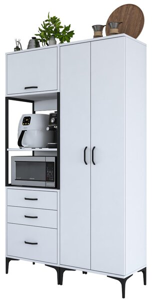 Dulap cu rafturi Jenaretta 142 (alb). 1102209